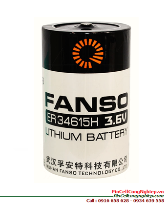 Fanso ER34615H; Pin nuôi nguồn PLC Fanso ER34615H lithium 3.6v D 20000mAh chính hãng 